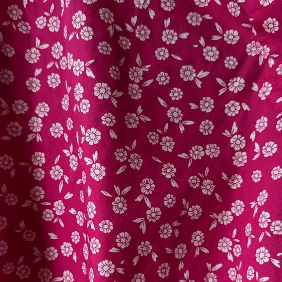 J. Crew Vibrant Pink Floral Blouse - Picture 3 of 4